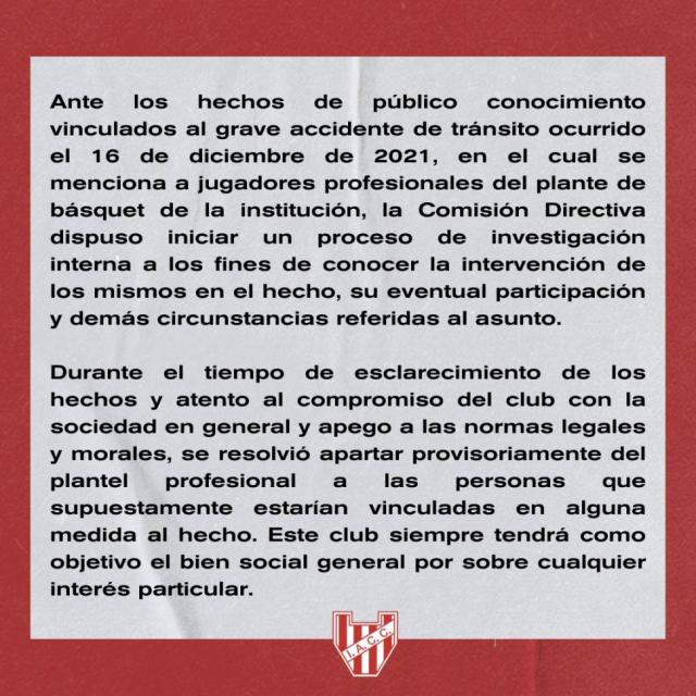 La tragedia invade a Instituto